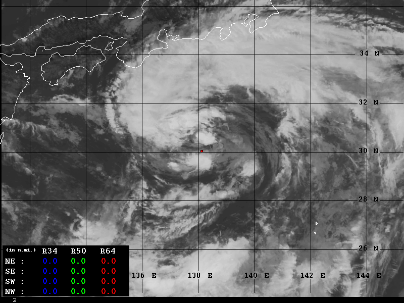 2021年 台風10号 リアルタイム衛星画像