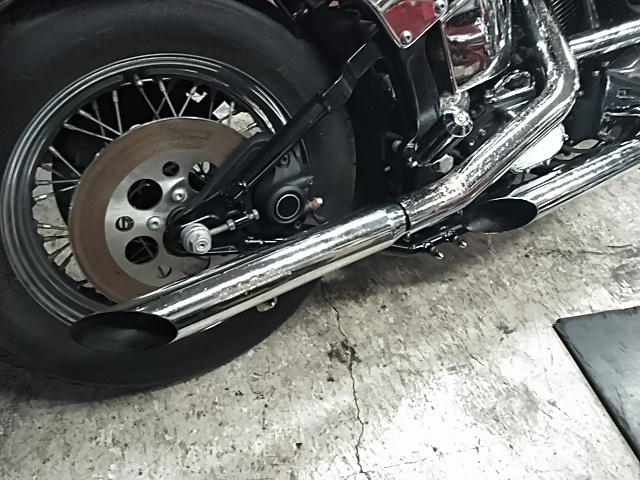 高い品質 1996 FXSTS 純正マフラー取り付け | TNTcycleブログ 京都府の パーツ