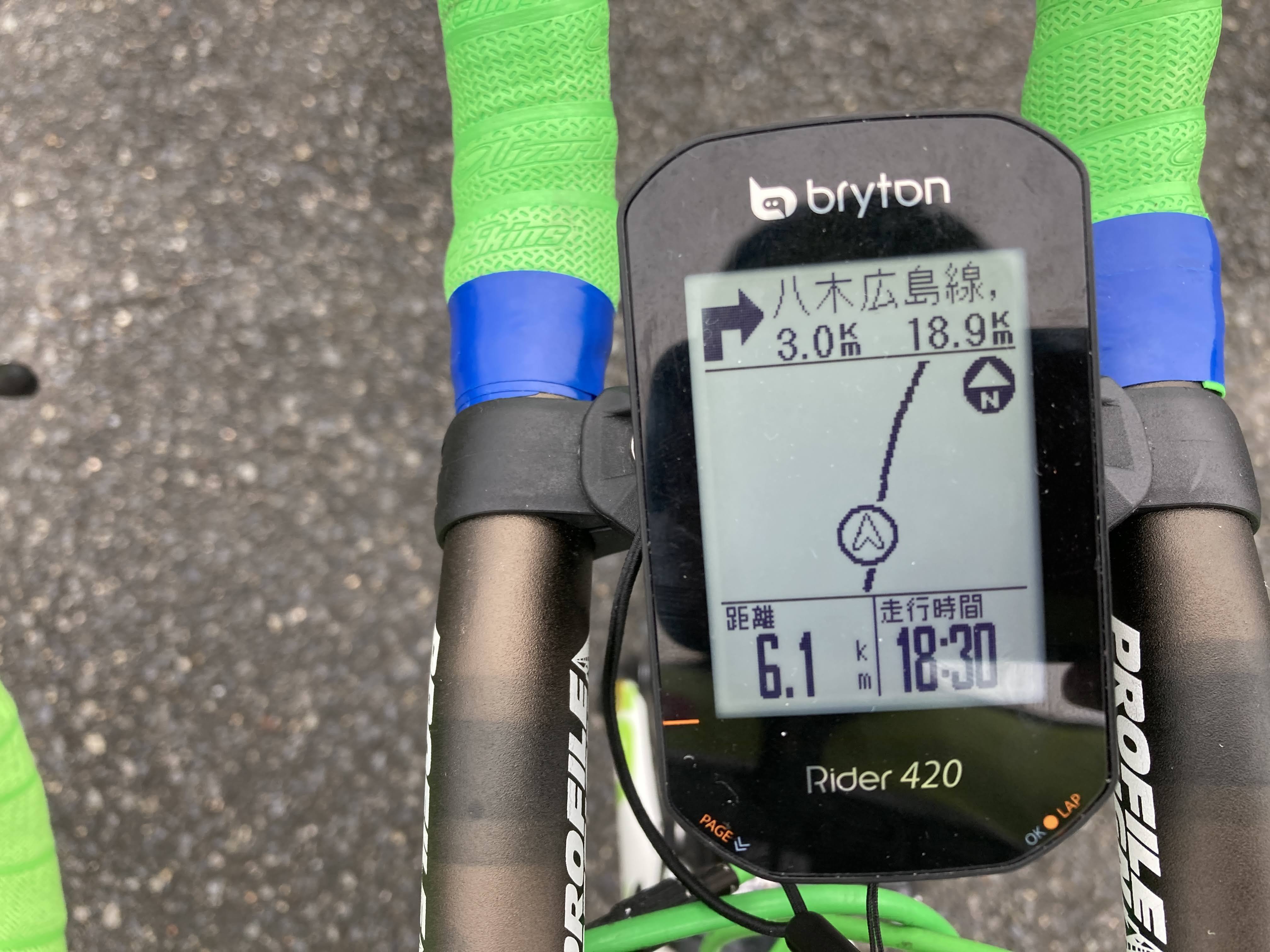 GPSサイクルコンピューター「bryton Rider420」を導入 - バイクグッズ 