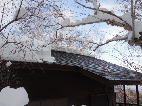 屋根の雪２