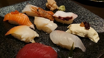 千年の宴の握り寿司盛り合わせ