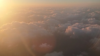 夕陽と雲海